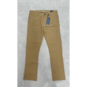 Kenneth Cole New York Techni-Cole Slim Fit Tech Pant Deep Khaki 34x30